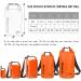 IDRYBAG Waterproof Backpack Dry Bag 5L - Orange | For Women Men | Ideal for Kayaking, Boating, Hiking | Waterproof Floating Bag - Buy Online on GoSupps.com