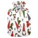Christmas elf with gifts hot water bottle with soft fleece cover 2 litre hot water bag for hot and cold compresses