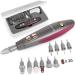 BEAUTURAL Professional Manicure and Pedicure Kit, 10-Piece Attachments and 20 Sanding Bands for Hand/Foot Nail Care, Powerful Nail Drill Kit Upgraded Version Gray