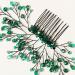 Ipetboom Green Branches and Leaves Hair Comb Rhinestone Hair Wedding D cor Bridal Hair Comb Bride Hair Clip Bride Wedding Hair Comb Styling Hair Clips Crystal Banquet Leaf Metal - Buy Online on GoSupps.com