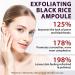Black Rice Exfoliant - Avec Niacinamide et Arbutine | Peel Shot Glow Riz Ampoule Duo Exfoliant Doux | Exfoliant Riz Visage Soin Hydratant Efficace en Profondeur | S rum Peel Glow - 100 ml Black rice exfoliant 1 paquet - Buy Online on GoSupps.com