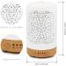 Earnest Living White Ceramic Essential Oil Diffuser - 100ml, Timers, Night Lights, Auto Off Function - Home & Office Aromatherapy Humidifier - Buy Online on GoSupps.com