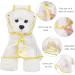 Shop Petcute Waterproof Dog Raincoat - Transparent PVC Hooded Design for Medium & Large Dogs - Breathable Button Closure - Yellow - Buy Online on GoSupps.com