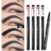Eyebrow Pen with 4 Tip Applicators Create Natural Looking Brows Professional (Grey) - Buy Online on GoSupps.com