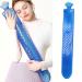 Transparent Hot Water Bottle 3000ml - Leak-Proof Dark Blue PVC for Home Use | Best Sleeping Hot Water Bottle - Buy Online on GoSupps.com