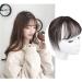 VANANA 3D Seamless Air Bangs Women Clip on Thin Hair Bangs Synthetic Invisible Hair Extension Straight Front Fringe for Daily Look (Dark Brown) - Buy Online on GoSupps.com