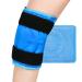 Knee Ice Pack for Injuries Gel Cold Pack Knee Wrap with Cold Compression for Knee Pain Relief Arthritis Tendonitis Meniscus Tear ACL Swelling Bruises Knee Surgery Soft Plush Lining (1 PCS) Knee Ice Pack 1.0