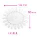 Lalill Nail Display Sticks - 10-Piece Sun-Shaped Practice Palette for Nail Polish - Clear Oval & Round Design - Buy Online on GoSupps.com