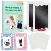 Nabance Baby Hand and Footprint kit 2 Large Size Inkless Ink Pads with Pink & Blue Photo Frames 4 Imprint Cards Stamp Print Ink Pads Safe Non-Toxic for Baby Handprint 0-12 months Family Keepsake Style 3