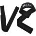 OCBA Wrist Loops for Weightlifting - Cotton Padded Gym Wrist Bands with Thumb Support - Powerlifting Fitness Accessories - Robust Black Design - Buy Online on GoSupps.com