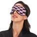 Sleep Mask - Light Blocking Pink Chessboard Eye Mask for Women & Men | Adjustable Soft Blindfold for Travel & Naps - Buy Online on GoSupps.com