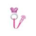 MAM Cooler and Clip cooling bite ring tooth aid with clip for easy attachment extra small and light bite ring for babies from 2+ months pink pink 1 piece (1 Pack)
