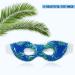 Reusable Gel Eye Mask for Puffiness & Dark Circles - Cooling Eye Ice Pack for Dry Eyes, Headache & Stress Relief (Leaves Design) - Buy Online on GoSupps.com