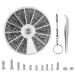 1000stk micro screws repair set glasses screws glasses repair with screwdriver tweezers Small screws and nuts watchmaker screws Small screws for glasses/clocks/sunglasses