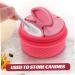 minkissy 1 Set Cream box cream jar with sealed lid silicone cream jar travel container for cream face cream pot silicone makeup containers salve jar Storage Box Miss Silica gel lips 6.5X6.5X4.5CM Pink - Buy Online on GoSupps.com
