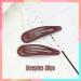 6Pcs 5CM Burgundy Snap Hair Clips - School Colours Hair Accessories for Girls & Women - Buy Online on GoSupps.com