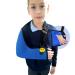 4DflexiSPORT Arm Sling Child (4-5yr) Medical Grade Feel-safe Easy-fit Cooling Ultra-comfort - Blue/Black Trim - Buy Online on GoSupps.com