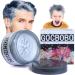 Temporary Hair Color Wax Silver Gray Unisex Natural Hair Color Washable Modeling Wax for Party Cosplay Halloween (4.23 oz)