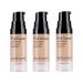 3 Pack Pro Full Cover Liquid Concealer Waterproof Smooth Matte Flawless Finish Creamy Concealer Foundation for Eye Dark Circles Spot Face Concealer Makeup Size:3 6ml/0.20Fl Oz Natural A-03.Natural