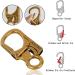 Double Locking 3-Inch Alloy Karabiner - Small Carabiner Hook for Outdoor Climbing Hiking Camping | Brass Copper Key Ranger Style - Buy Online on GoSupps.com