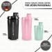 Protein Shaker 700ml - Leak-Proof BPA-Free with Clickable Sieve & Scale - Ideal for Whakes Isolates & Sports Concentrates - Black Smoke - Buy Online on GoSupps.com