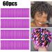 60pcs 0.75 Inch Purple Perm Rods Set for Natural Hair - Non-Slip Hair Rollers for Women - Hair Curlers DIY Hairdressing Tools - Buy Online on GoSupps.com
