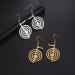 Shop Amaxer Reiki Cho Ku Rei Earrings - Healing Energy & Holy Geometry Dangle Earrings for Women | Silver Protection Amulet - Buy Online on GoSupps.com