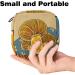 Womens Portable Napkin Storage Bag - Wild Mushroom Pattern Zippered Ideal for Menstruation Cups - Perfect for Teenagers & Women - Buy Online on GoSupps.com