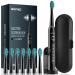Sonic Electric Toothbrush for Adults Rechargeable Electric Toothbrushes with Case Travel Toothbrush Set Power Electric Toothbrush with Holder USB C 5 Modes 2.5 Hours Charge for 120 Days