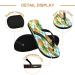 Mnsruu Pineapple Flip-Flops - Zig-Zag Chevron Watercolor Sandals for Men & Women | Perfect for Hotel Spa Bedroom & Travel - Buy Online on GoSupps.com