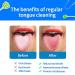 Xrmai 3PCS Stainless Steel Tongue Scraper Set - Tongue Cleaners (3 PCS) - Buy Online on GoSupps.com