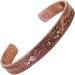 Pure Copper Magnetic Bracelet Men Women Copper Bangle Cuff Holistic Magnetic Band with 6 Strong Magnets Unisex Adjustable Good Luck Dragon Wristband-PDC (M: Wrist 16.5-19.5cm/6.5-7.6") - Buy Online on GoSupps.com