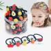 40pcs Baby Hair Ties for Toddler Girls - Cute Animals, Fruits, and Flowers Hairpins - Kids Ponytail Holders and Headbands - Buy Online on GoSupps.com