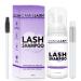 Lash Cleanser For Extensions Eyelash Wash Shampoo Kit Remover With Bath Brush Oil & Sulfate Free Rose Extract For Salon and Home Use(60ml) 1 Count (Pack of 1)