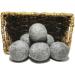 8 Pack Dark Wool Dryer Balls Wool Dryer Balls Reusable Natural Fabric Softener Organic Dryer Sheets for Laundry Cut Energy Costs - Buy Online on GoSupps.com