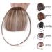 Clip in Fringe Clip in Bangs Light Weight One Piece Front Head Wig Human Hair Clips On Bang (Color : #1B) - Buy Online on GoSupps.com
