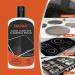 Glass Stove Top Cleaner Kit 12 oz - Non-Abrasive Cooktop Cleaner & Polish with Scrubbing Pad Handle Scraper & Cloth - Tough Stain Removal for a Sparkling Finish - Buy Online on GoSupps.com