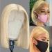 Morkoodll Hair 613 Blonde Bob Wigs 10inch Lace Front Bob Wigs Human Hair 180% Density 613 Bob Wig Pre Plucked Hairline with Baby Hair Short Bob Wigs for Black Women(10inch  180% 613 bob) 10 Inch 13x4 613 lace front wig