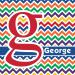 Personalized Colorful Chevron Washcloth | YouCustomizeIt - Customizable & Unique Gifts for Everyone - Buy Online on GoSupps.com