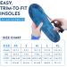 NASA Grade Plantar Fasciitis Insoles - High Arch Support for Men and Women - Relief from Flat Foot Pain - Orthotic Inserts for Work and Standing - Blue - Size M - Buy Online on GoSupps.com