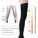Wallfire Medical Compression Stockings 23-32mmHg - Thigh Support for Varicose Veins Black XL (2 Pack) - Unisex Relief - Buy Online on GoSupps.com