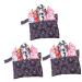 Solustrie 12 pth washable aunt towel pads for women women binding reusable menstrual insert washing pads comfortable Miss super absorbent liner waterproof fabric different colors x 3 pieces 19x15cmx3pcs