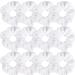 Whavel 12 Pack Hair Scrunchies Velvet Elastics Scrunchy Bobbles Soft Hair Bands Hair Ties White