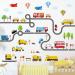 DECOWALL SG3-2308 Road and Transport Kids Wall Stickers - Peel and Stick Removable Decals for Nursery, Bedroom, Living Room - Art Murals Decorations - Buy Online on GoSupps.com