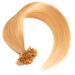 Buy Blonde Keratin Bonding Extensions - 100% Remy Human Hair 25x1g 45cm U-Tip Strands | Color #24 Blonde - International Shipping Available - Buy Online on GoSupps.com