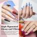Modelones 24 Pcs Gel Polish Nail Kit - 20 Nude Pink Gray Neutral Colors - 7ml - Prep Bond Primer - Glossy & Matte Top Base Coat - Nail Art Manicure DIY Salon Gift Kit: Halloween A1 - Navy Burgundy - Buy Online on GoSupps.com