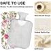 Naanle Pink Butterfly Rose Hot Water Bottle | 2L Heat Bottle for Back Pain Relief & Cold Therapy - International Shipping - Buy Online on GoSupps.com