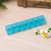 Transparent Pill Box Organizer Pill Organizer Storage Box Weekly Pill Case for Medications Vitamins Bule Blue - Buy Online on GoSupps.com