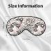 Unisex Blackout Sleep Eye Mask - Adjustable Buckle - Perfect for Travel Yoga Office & Naps - Background Roses Design - Buy Online on GoSupps.com