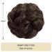 Sofeiyan Hair Part Tie Updos Wavy Messy Chignon Hairstyles & Extensions for Women | Medium Chestnut Brown 40g - Buy Online on GoSupps.com